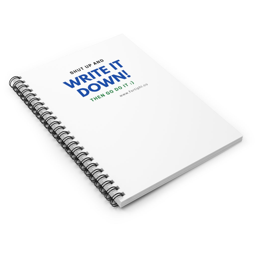 FortiPhi Spiral Notebook - Ruled Line - FORTIPHI