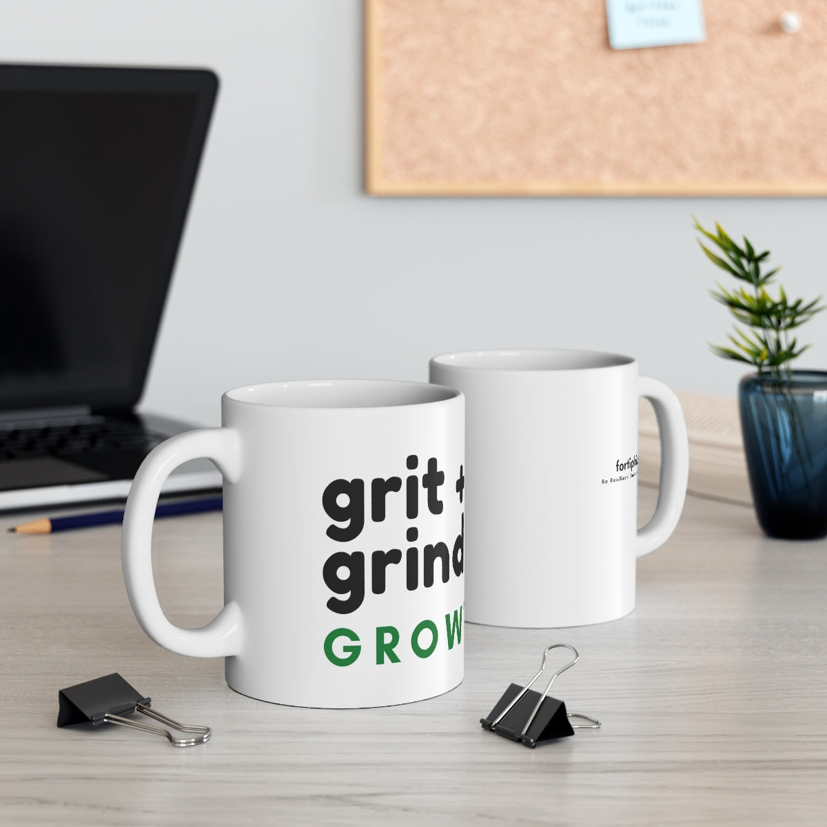 Grit+Grind = GROW Mug, 11oz